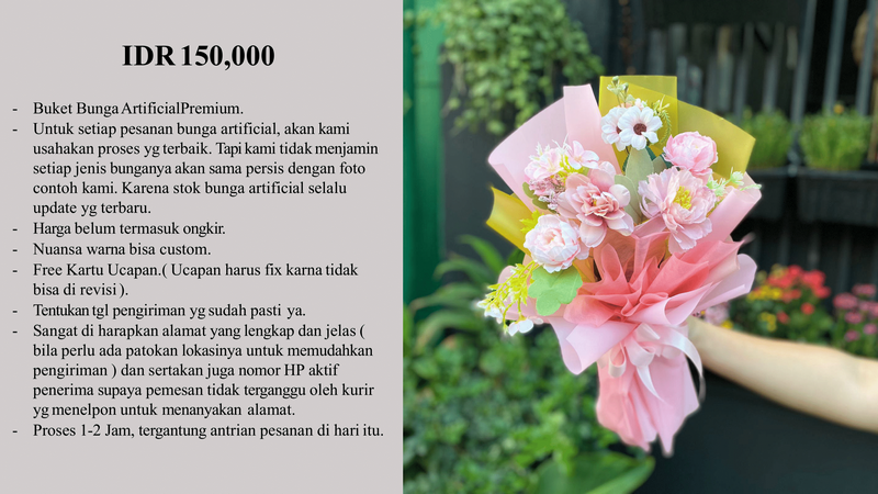 Buket Bunga di Jakarta Timur, Kecamatan Jatinegara, Kelurahan Raw