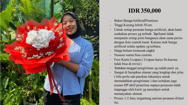 Buket Bunga di Jakarta Pusat, Kecamatan Tanah Abang, Kelurahan Ke