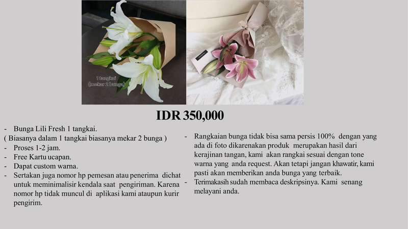 Buket Bunga di Jakarta Pusat, Kecamatan Gambir, Kelurahan Petojo 