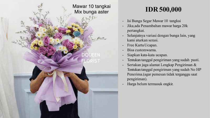 Buket Bunga di Jakarta Pusat, Kecamatan Menteng, Kelurahan Pegang