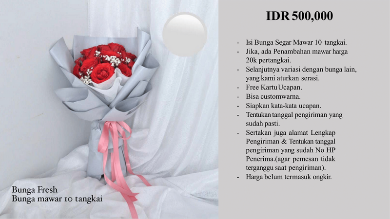 Buket Bunga di Jakarta Pusat, Kecamatan Johar Baru, Kelurahan Gal