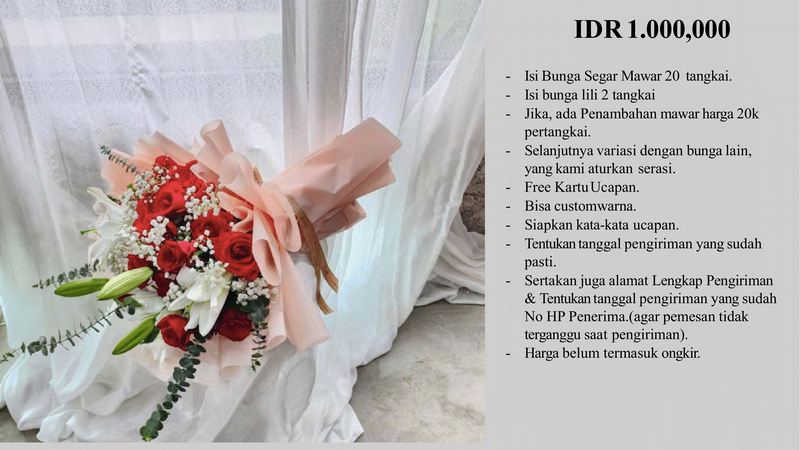 Buket Bunga di Jakarta Pusat, Kecamatan Senen, Kelurahan Kwitang